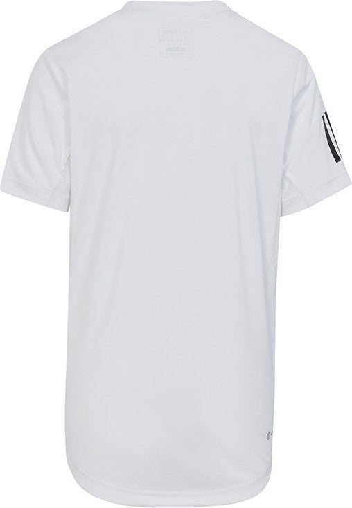 Adidas Boys Club 3 Stripe Tee (white)