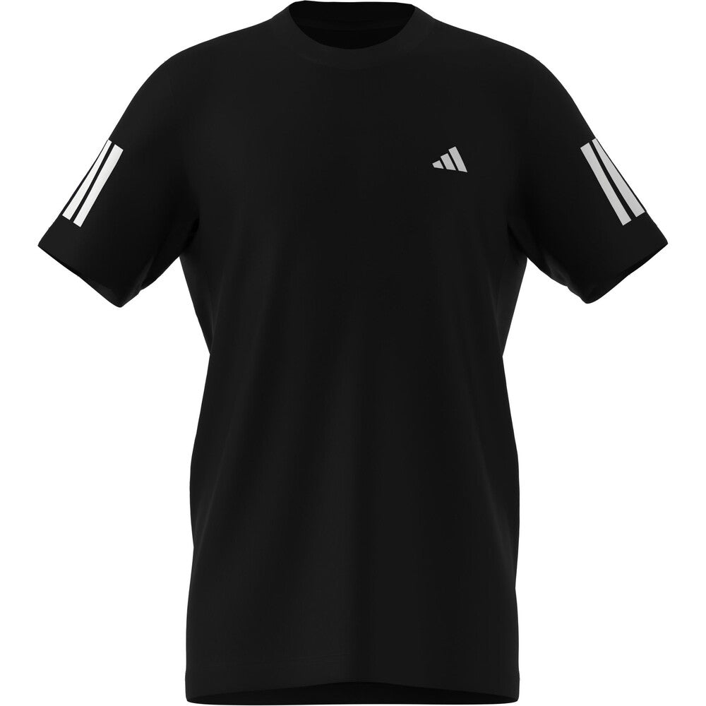 Adidas Boys' Club 3 Stripes Tee Black