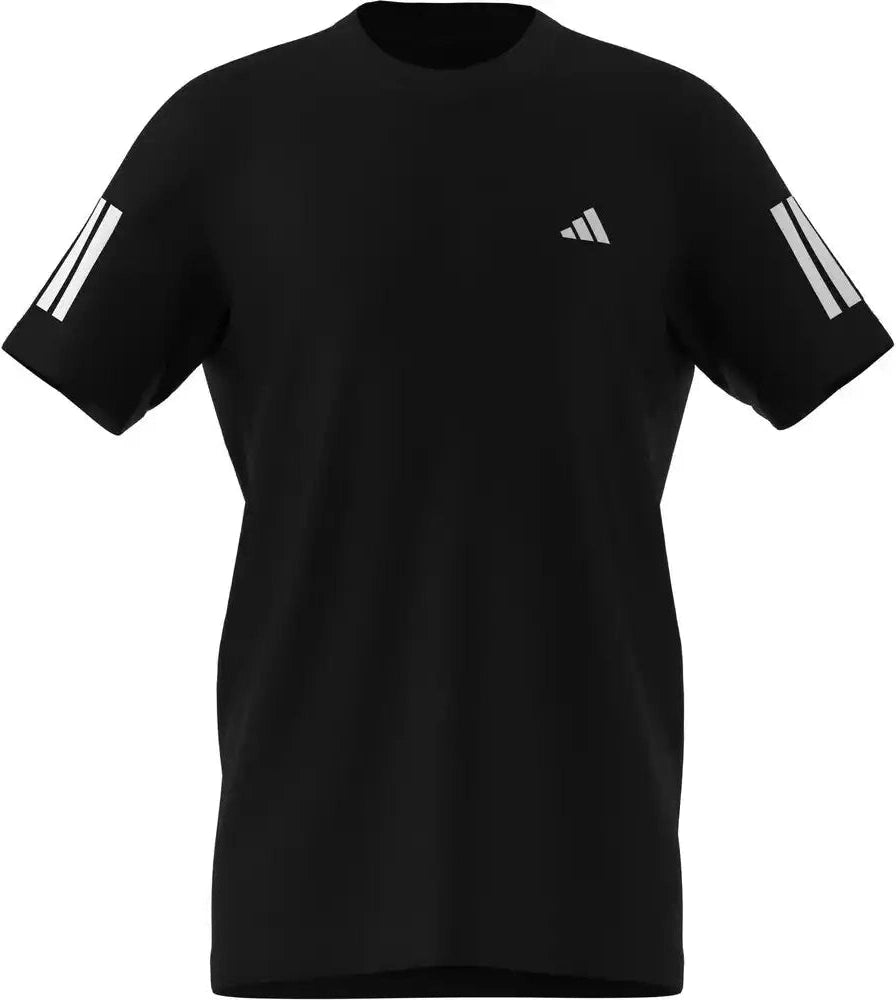 Adidas Boys’ Club 3 Stripes Tee Black