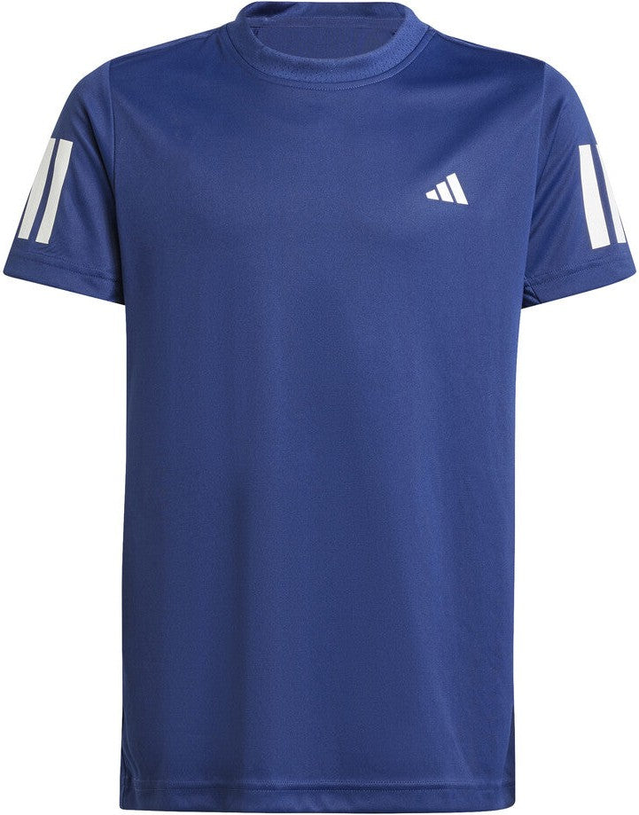 Adidas Boys’ Club 3 Stripes Tee - Dark Blue