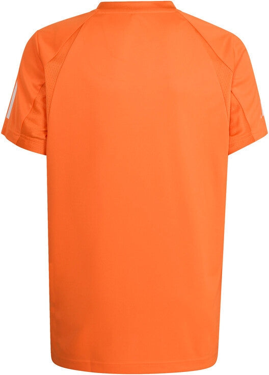 Adidas Boys’ Club 3 Stripes Tee (pure Orange)