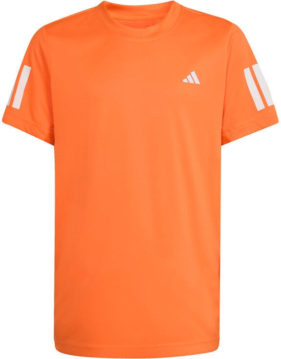 Adidas Boys’ Club 3 Stripes Tee (pure Orange)