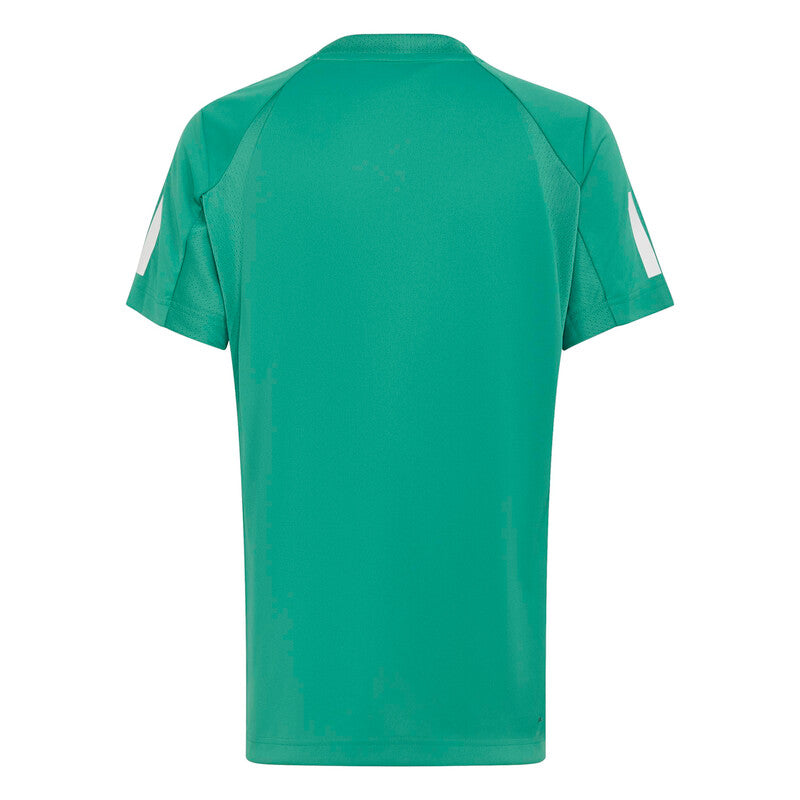 Adidas Boys’ Club 3 Stripes Tee (semi Court Green)
