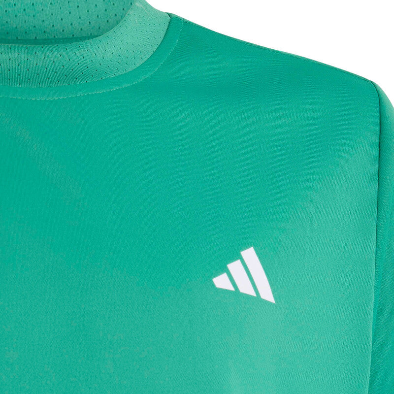 Adidas Boys’ Club 3 Stripes Tee (semi Court Green)