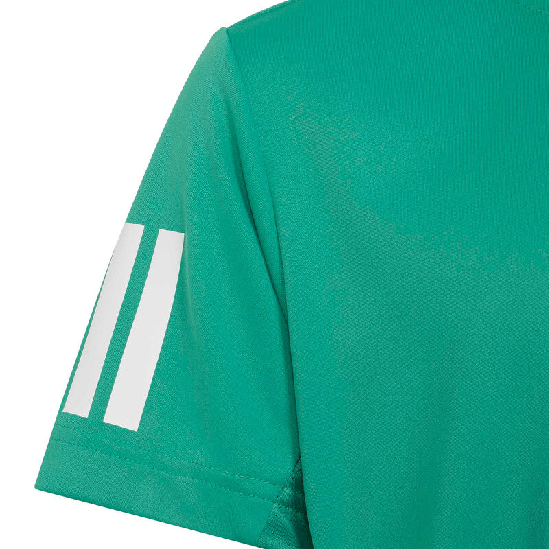 Adidas Boys’ Club 3 Stripes Tee (semi Court Green)