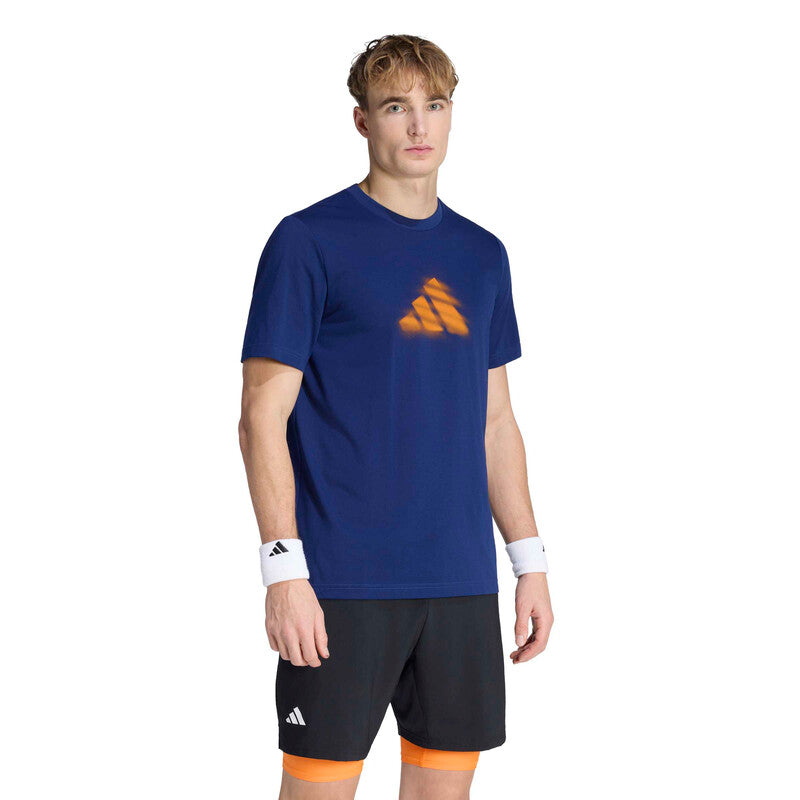 Adidas Clay Graphic Tee - Nvy / s