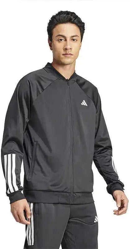 Adidas Club 3 Stripes Knit Jacket Men’s Black