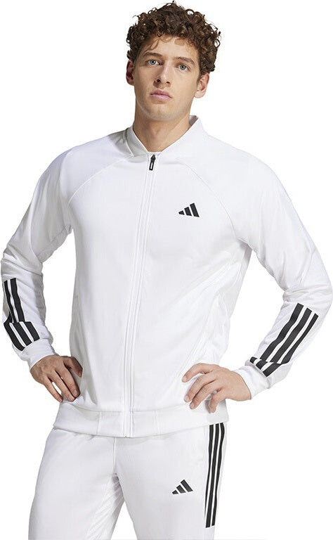 Adidas Club 3 Stripes Knit Jacket Men’s - White - Adult l
