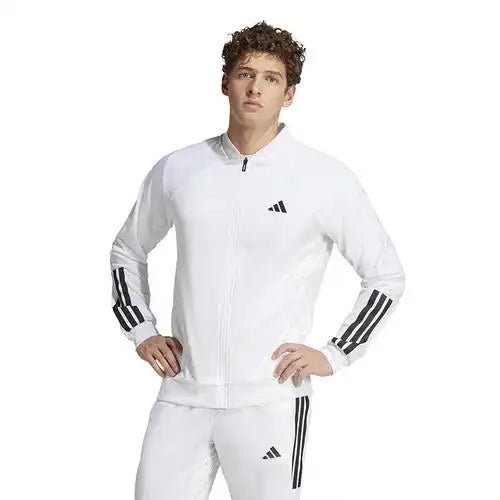 Adidas Club 3 Stripes Knit Jacket Men’s White