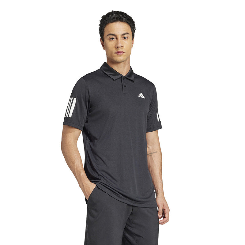 Adidas Club 3 Stripes Polo - Blk / s