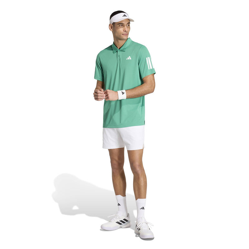 Adidas Club 3 Stripes Polo (m) (semi Court Green)