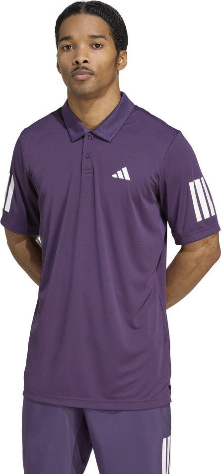 Adidas Club 3 Stripes Polo Men’s - Aurora Plum