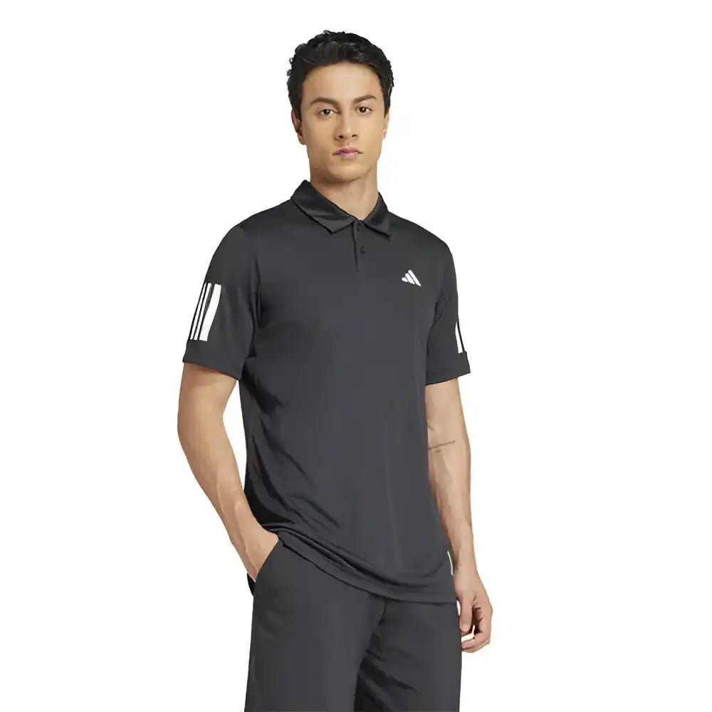 Adidas Club 3 Stripes Polo Men’s - Black