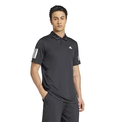 Adidas Club 3 Stripes Polo Men’s Black