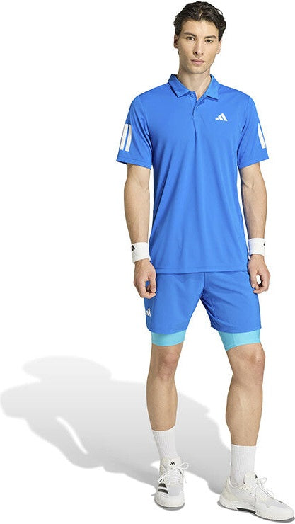 Adidas Club 3 Stripes Polo Men’s - Glory Blue