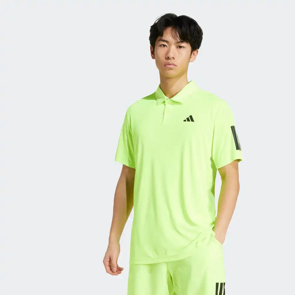 Adidas Club 3 Stripes Polo Men’s Lucid Lemon