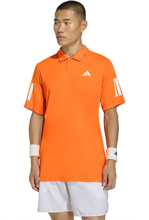 Adidas Club 3 Stripes Polo Men’s - Pure Orange
