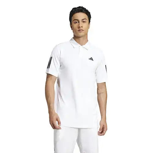 Adidas Club 3 Stripes Polo Men’s - White