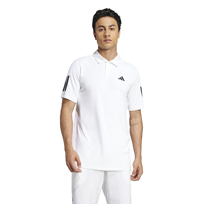 Adidas Club 3 Stripes Polo - Wht / s