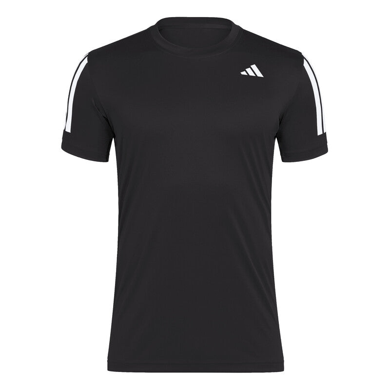 Adidas Club 3 Stripes Tee - Blk / s