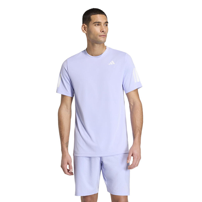 Adidas Club 3 Stripes Tee - Lpu / s