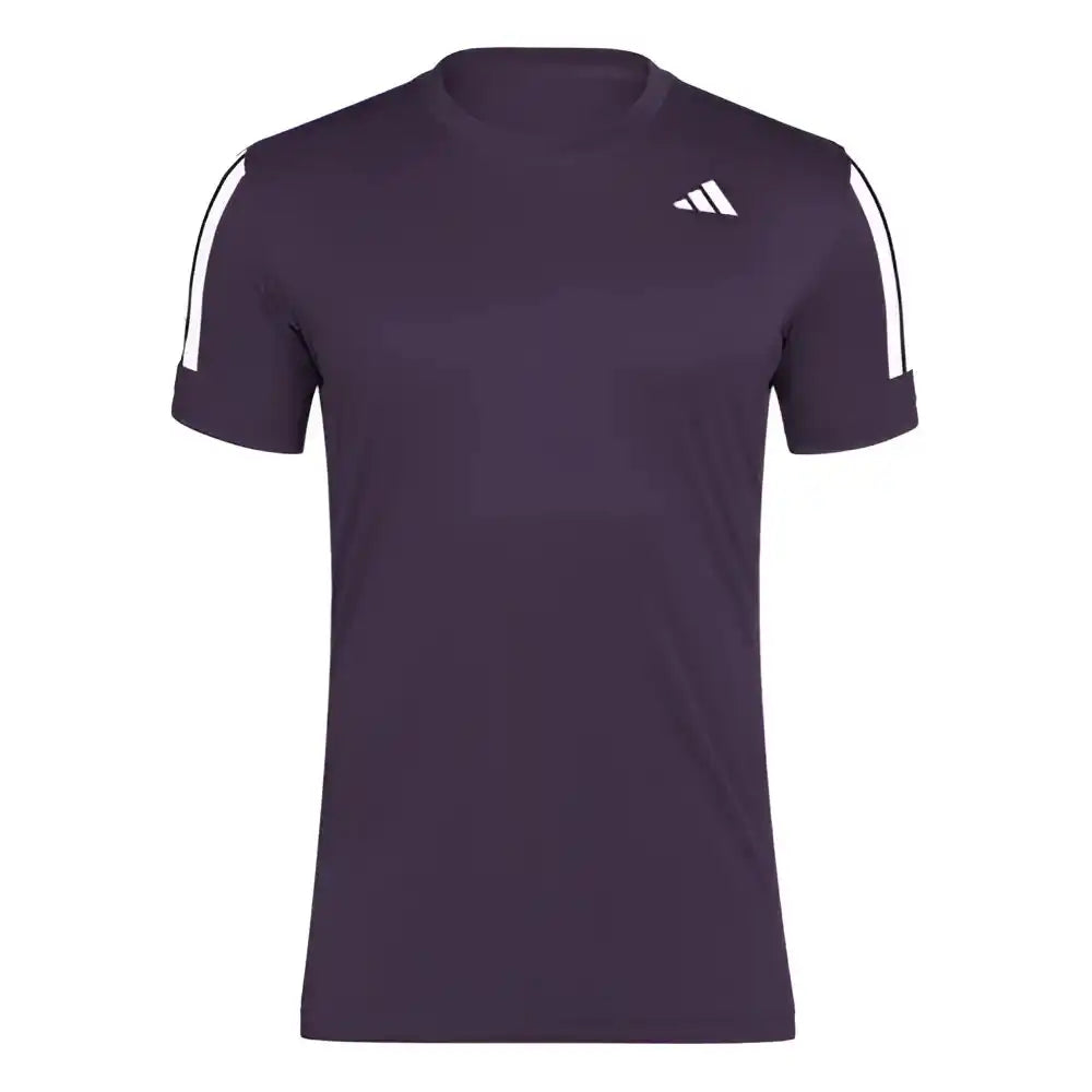 Adidas Club 3 Stripes Tee Men’s - Aurora Plum