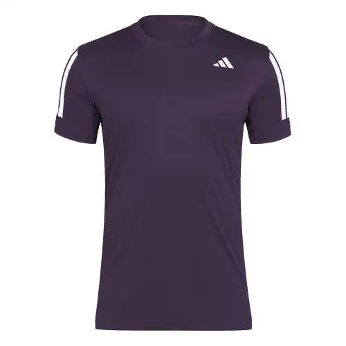 Adidas Club 3 Stripes Tee Men’s Aurora Plum
