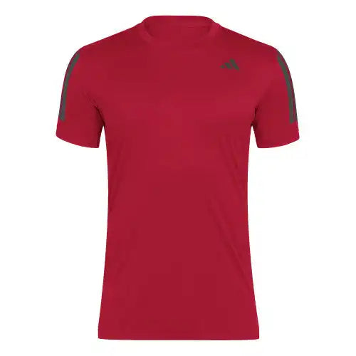 Adidas Club 3 Stripes Tee Men’s Better Scarlet