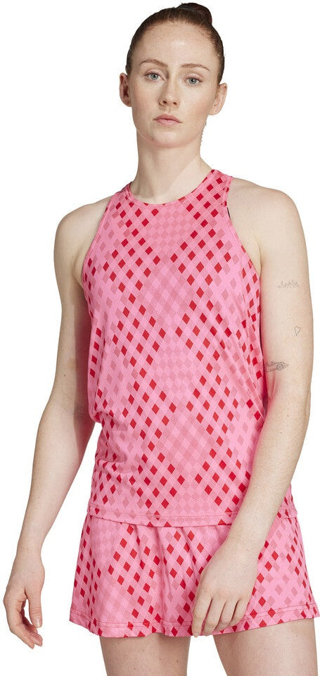 Adidas Club Graphic Tank Women’s - Lucid Pink Better Scarlet