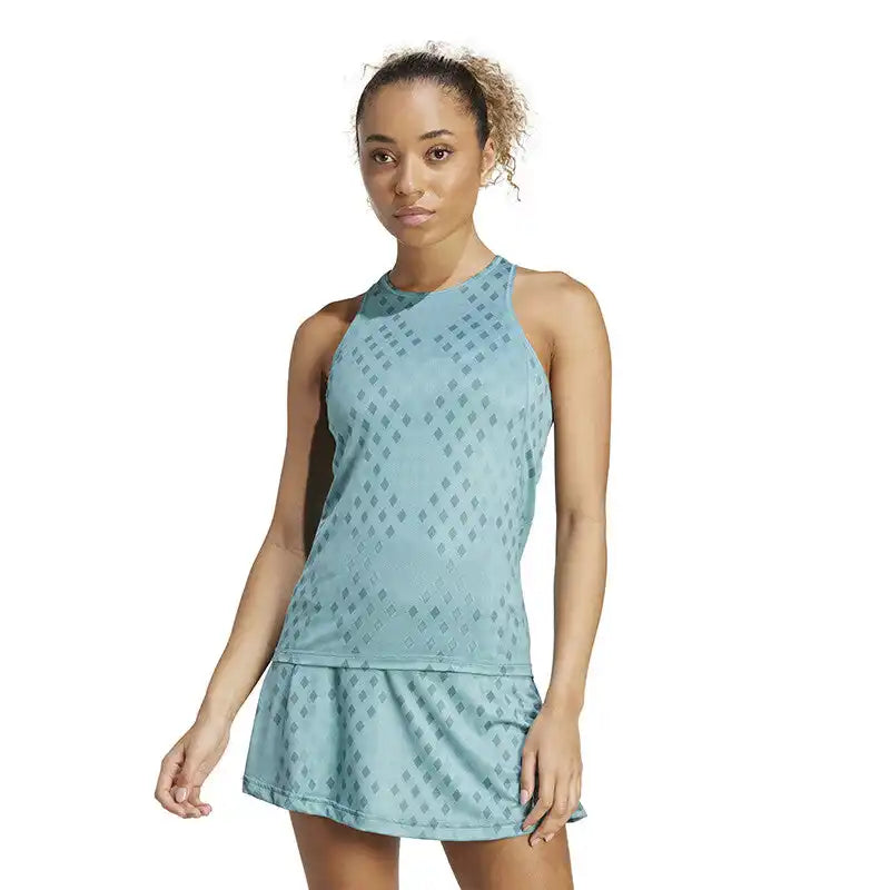 Adidas Club Graphic Tank Women’s - Powder Teal Preloved