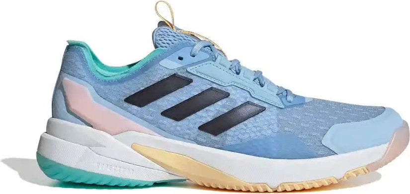 Adidas Crazyflight 6 Indoor Women’s Racquetball Shoes - Glo Blue Shadow Navy Flash Aqua