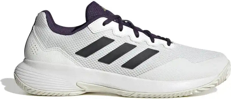 Adidas Gamecourt 2 Men’s Tennis Shoes - White Black Aurora Purple
