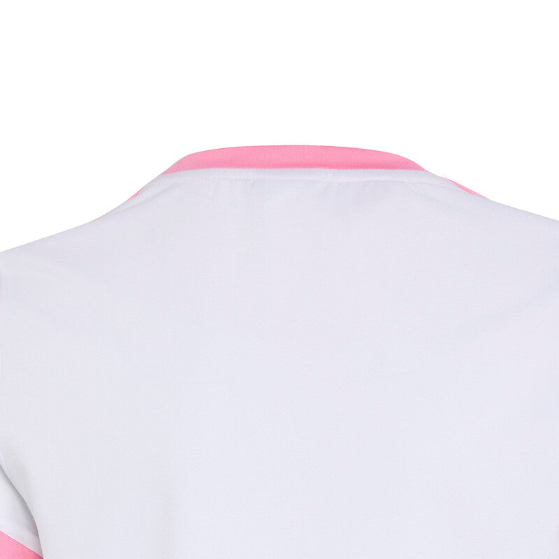 Adidas Girls’ Classics Tee (white/pink)