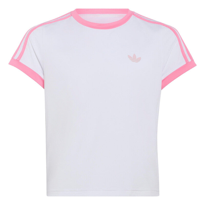 Adidas Girls’ Classics Tee (white/pink)
