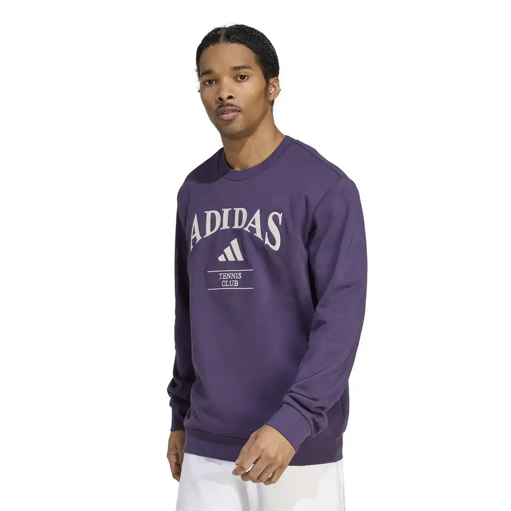 Adidas Heritage Tennis Crewneck Sweatshirt Men’s Aurora Plum