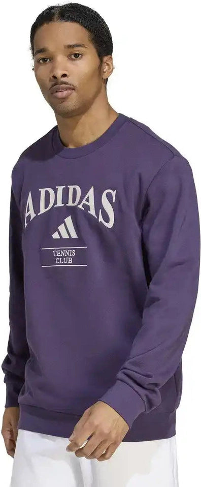 Adidas Heritage Tennis Crewneck Sweatshirt Men’s Chalk White