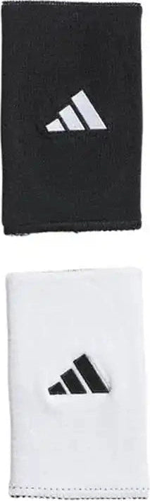 Adidas Interval Large Reversible 2.0 Wristbands - Black Aluminum Gray