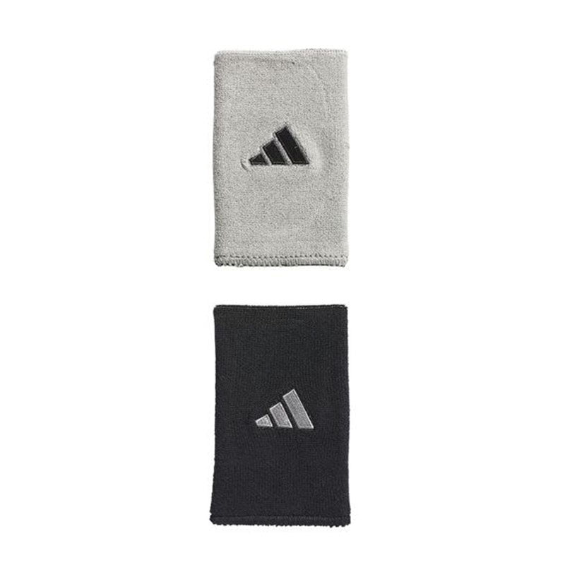 Adidas Interval Large Reversible 2.0 Wristbands (black/grey) - Blk / Os
