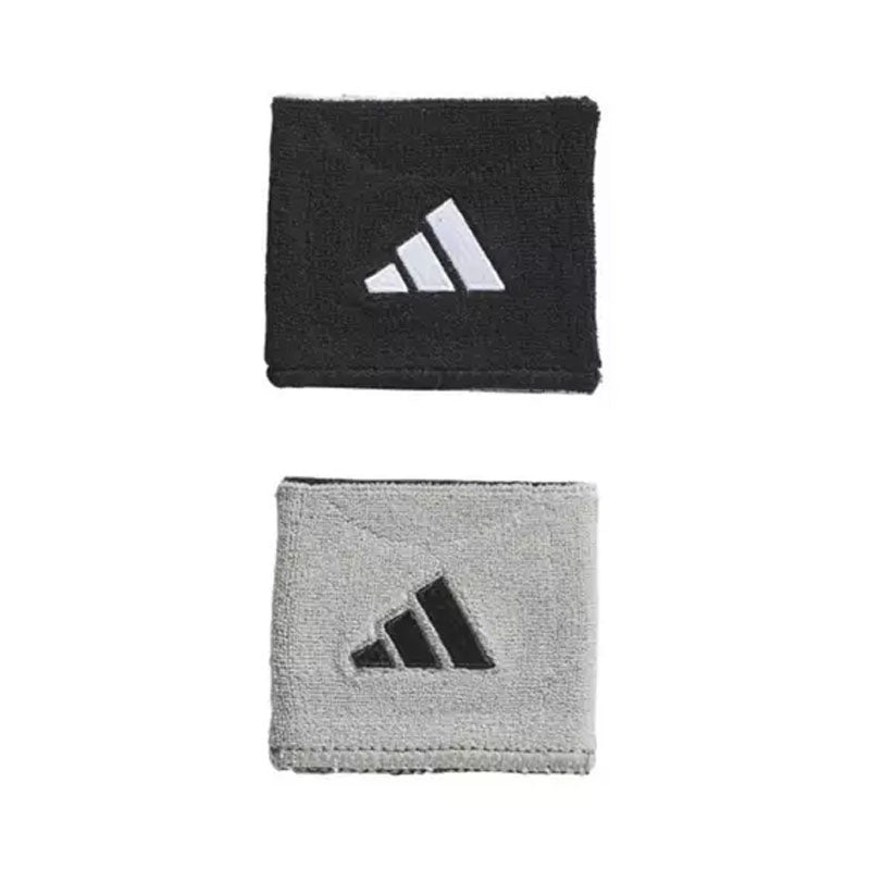 Adidas Interval Small Reversible 2.0 Wristbands (black/grey) - Blk / Os