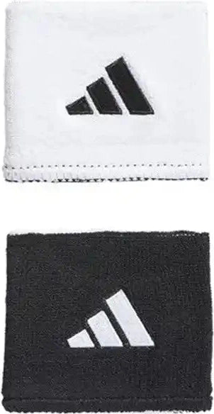 Adidas Interval Small Reversible 2.0 Wristbands - Light Gray White