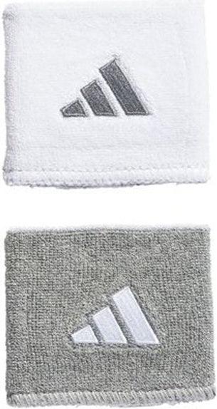 Adidas Interval Small Reversible 2.0 Wristbands (light Grey) - Gry / Os