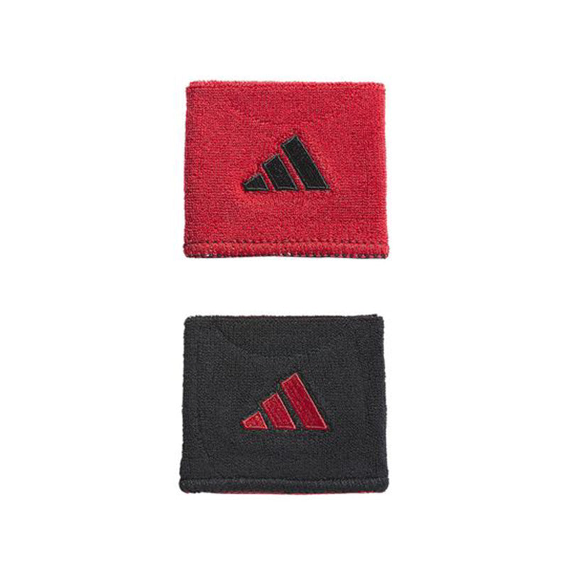 Adidas Interval Small Reversible 2.0 Wristbands - Red / Os