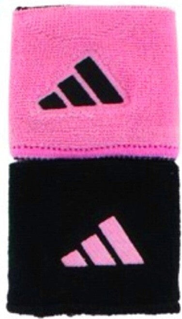 Adidas Interval Small Reversible 2.0 Wristbands - Shock Pink Black