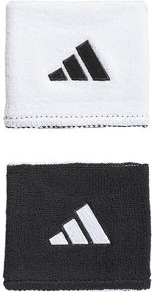 Adidas Interval Small Reversible 2.0 Wristbands - White Black