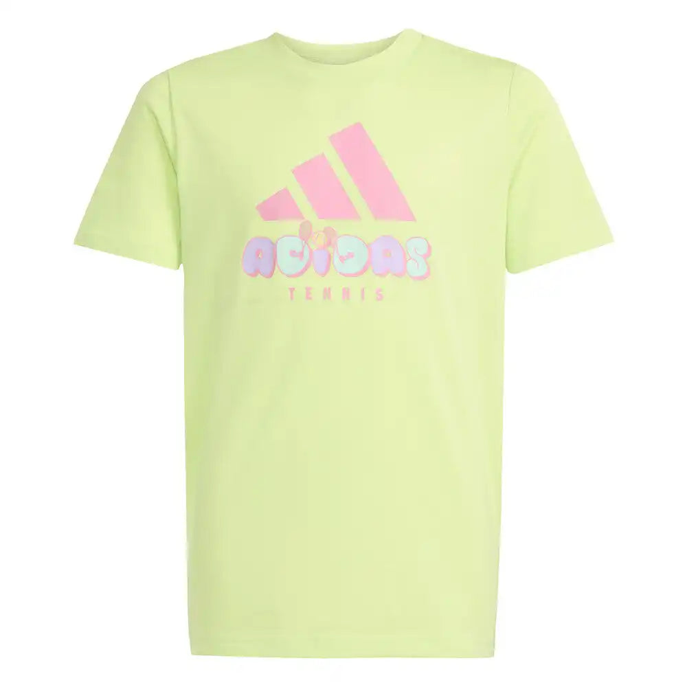 Adidas Kids’ Tennis Category Graphic Tee Pulse Lime