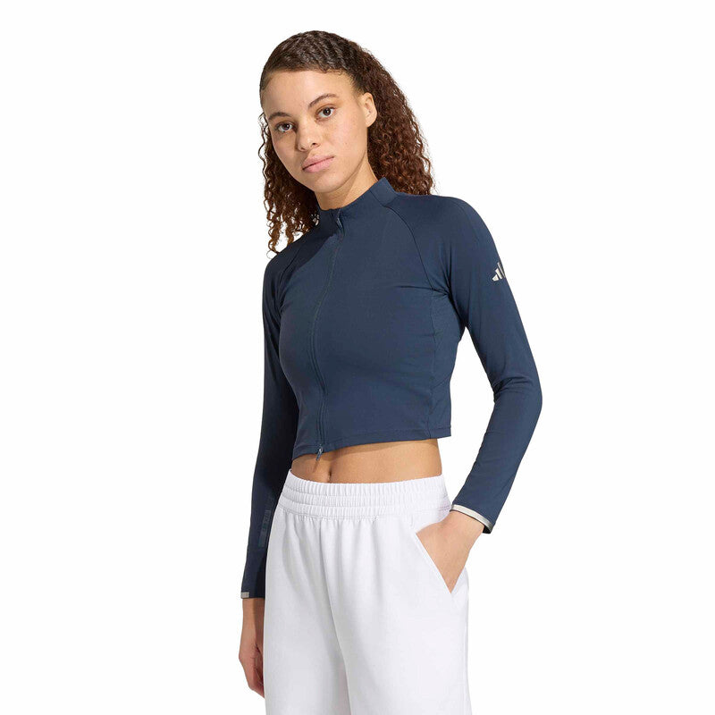 Adidas Long Sleeve Pro (w) (aurora Ink) - Nvy / Xs