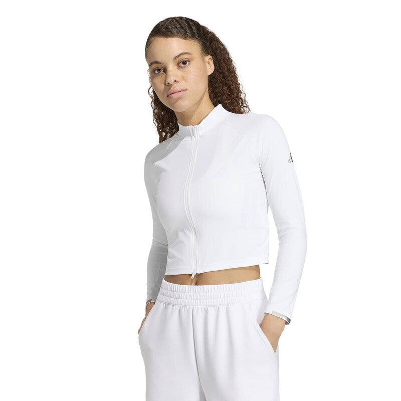 Adidas Long Sleeve Pro (w) (aurora Ink) - Wht / Xs