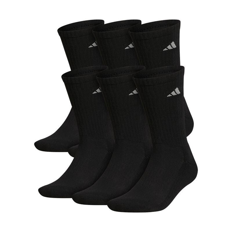 Adidas Men’s Athletic Cushioned Crew 6-pack (black)