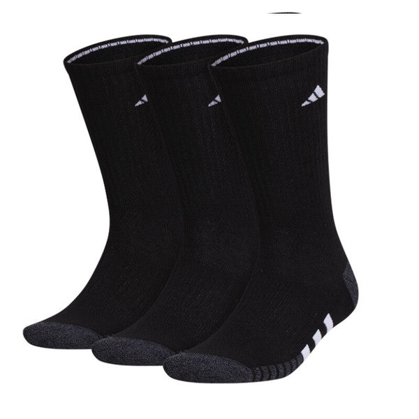 Adidas Men's Cushioned 3.0 Crew 3-Pack Men's Socks - Black