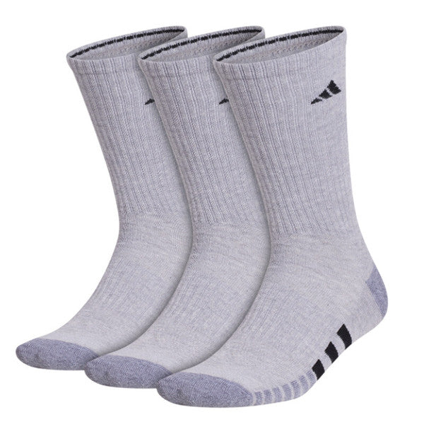 Adidas Men's Cushioned 3.0 Crew 3-Pack Men's Socks - Gray